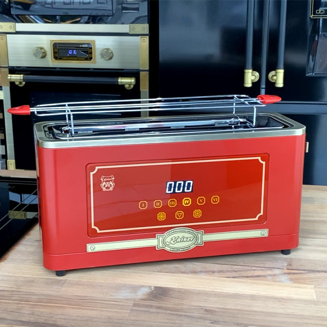 Empire 900W Microwave & 2 Slice Toaster Bundle (Red)