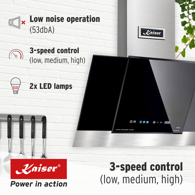 Grand Chef Electric Oven & Cooker Hood Bundle (Black)