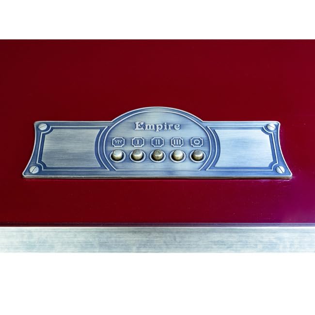 Empire Induction Range Cooker & 90cm Cooker Hood Bundle (Bordeaux Red)