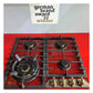 Empire 60cm Turbo Gas Hob (Bordeaux Red)