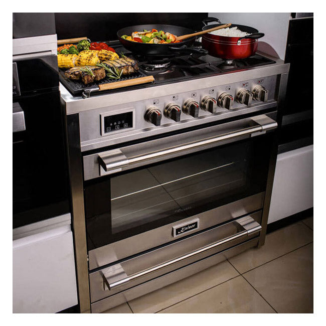 Avantgarde Pro Dual Fuel Range Cooker & 90cm Hood Bundle (Stainless Steel)