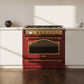 Empire 90cm Dual Fuel Range Cooker (Bordeaux Red)