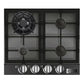 Grand Chef Gas Oven & 4 Burner Gas Hob Bundle (Black)