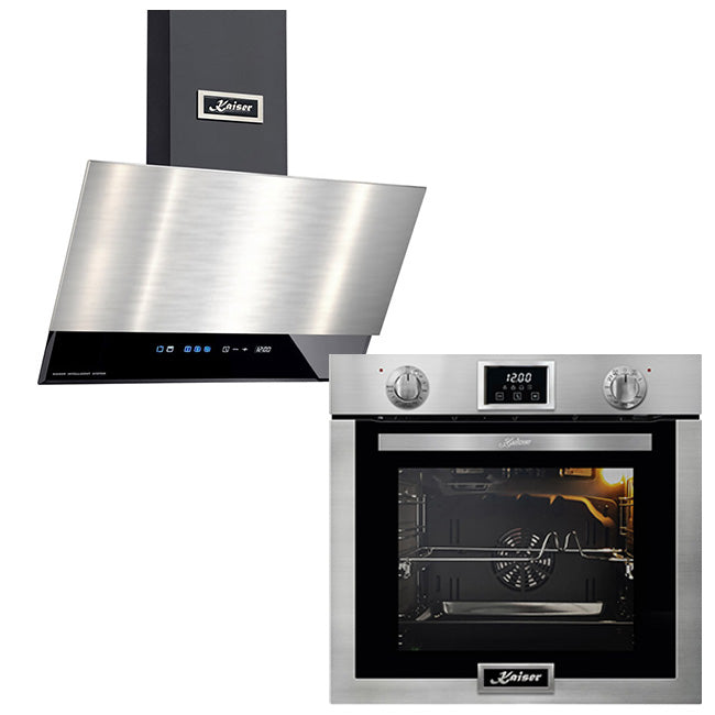 Grand Chef Gas Oven & 60cm Pro Cooker Hood (Stainless Steel)