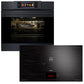 La Perle Noire 60cm Pyrolytic Oven & 90cm Induction Hob (Black Moire)