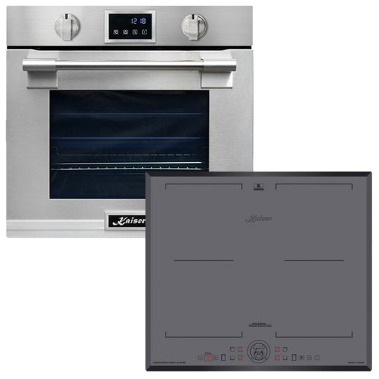 Avantgarde Pro 60cm Electric Oven & 59cm Induction Hob (Grey)