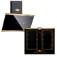 Empire Induction Hob & Art Deco Cooker Hood Bundle (Black)