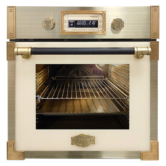 Art Deco 60cm Electric Oven & Induction Hob Bundle (Ivory)