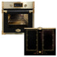 Art Deco 60cm Electric Oven & Induction Hob Bundle (Black)
