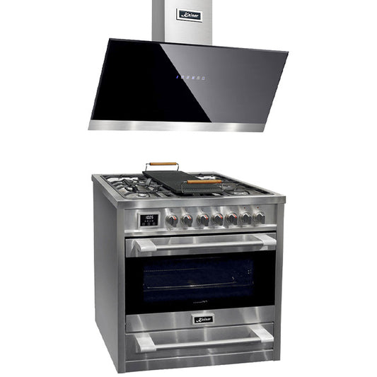 Avantgarde Pro Dual Fuel Range Cooker & 90cm Hood Bundle (Stainless Steel)