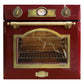 Empire 60cm Electric Oven & 900W Microwave (Bordeaux Red)
