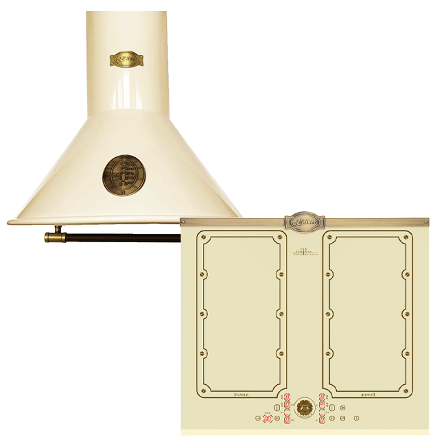 Empire 60cm Induction Hob & Belle Epoque Cooker Hood Bundle (Ivory)