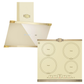 Empire Induction Hob & Art Deco Cooker Hood Bundle (Ivory)
