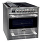Avantgarde Pro Induction Range Cooker & 90cm Cooker Hood (Stainless Steel)