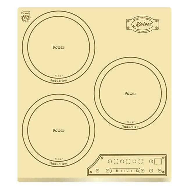 Art Deco 45cm Electric Oven & 45cm Induction Hob (Ivory)