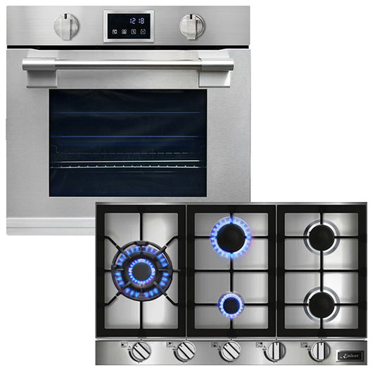 Avantgarde Pro 60cm Electric Oven & 86cm Gas Hob (Stainless Steel)