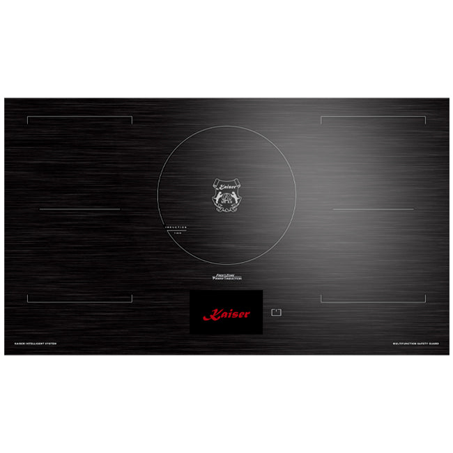 La Perle Noire Steam Oven, 90cm Induction Hob & Cooker Hood Bundle (Black Moire)