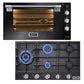 Avantgarde Pro 90cm Gas Oven & 90cm Gas Hob (Black)