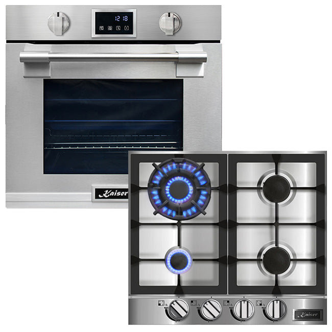Avantgarde Pro 60cm Electric Oven & 58cm Gas Hob (Stainless Steel)