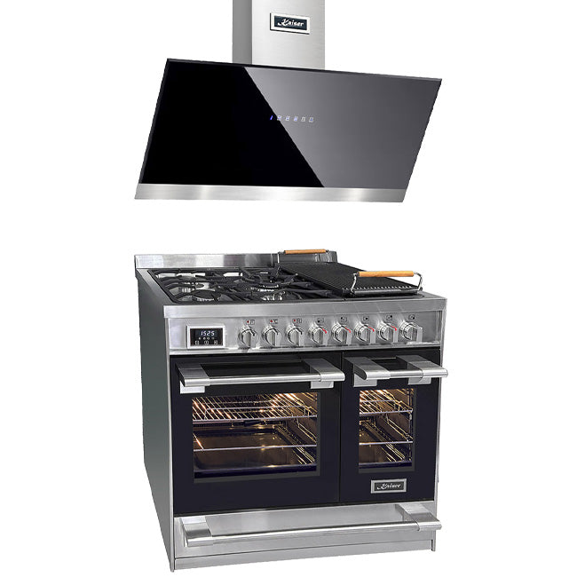 Avantgarde Pro Double Cavity Range Cooker & 90cm Hood Bundle (Stainless Steel)