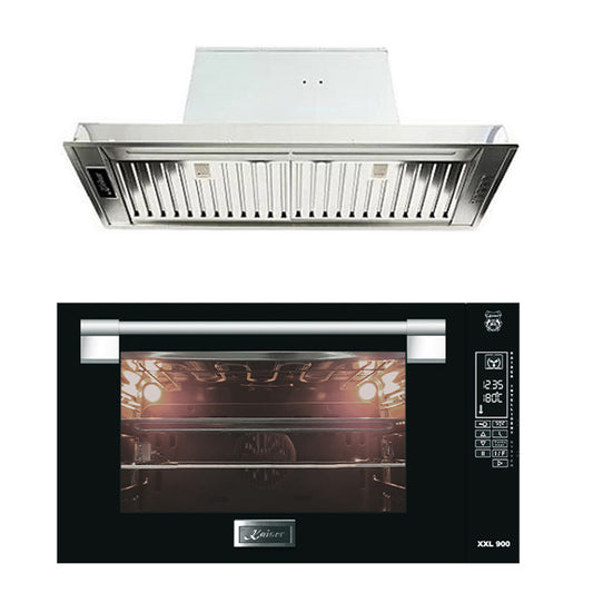 Avantgarde Pro 90cm Electric Oven & Built In Cooker Hood