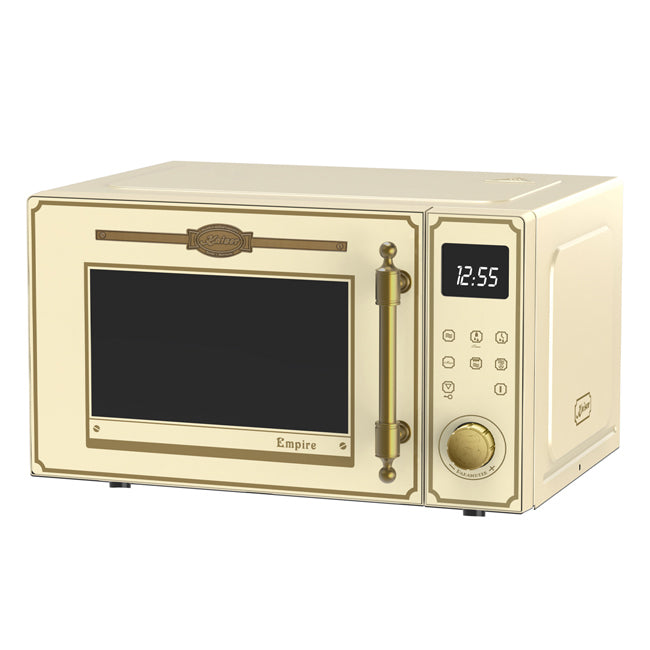 Empire 900W Microwave & 2 Slice Toaster Bundle (Ivory)