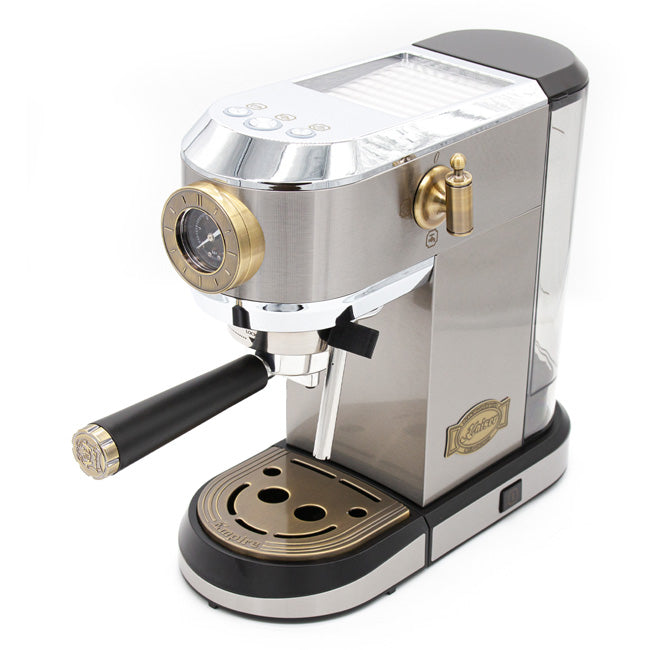 Empire Espresso Coffee Machine & Toaster Bundle (Stainless Steel)