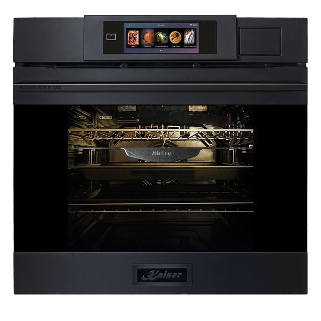 La Perle Noire 60cm Steam Oven & 90cm Induction Hob (Black Moire)