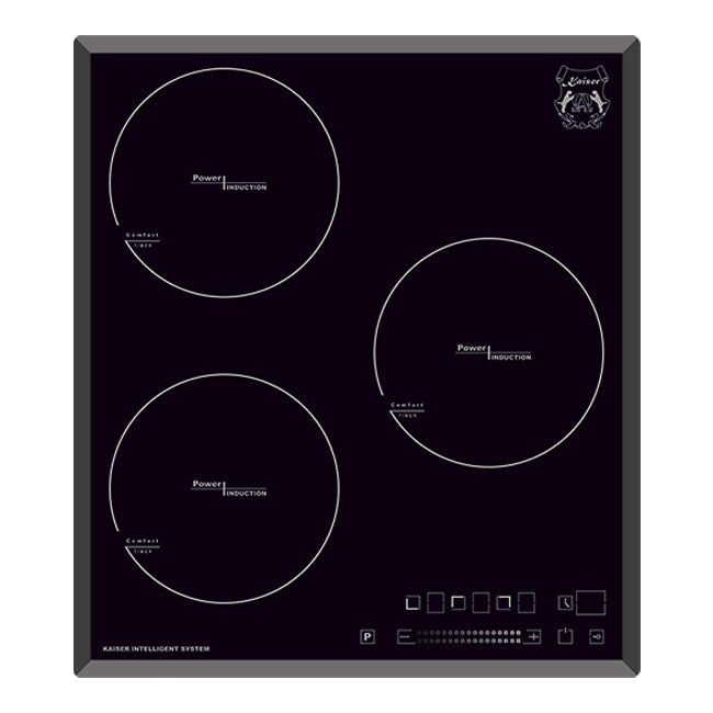 Grand Chef 45cm 3 Zone Induction Hob (Black)