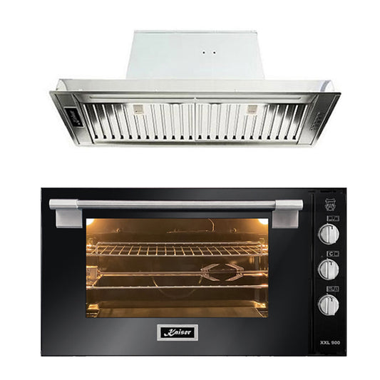 Avantgarde Pro 90cm Gas Oven & Built In Cooker Hood