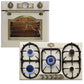 Empire Gas Oven & 5 Burner Gas Hob Bundle Ivory