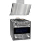 Avantgarde Pro Dual Fuel Range Cooker & 90cm Hood Bundle (Stainless Steel)