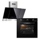 Grand Chef Electric Oven & Cooker Hood Bundle (Black)