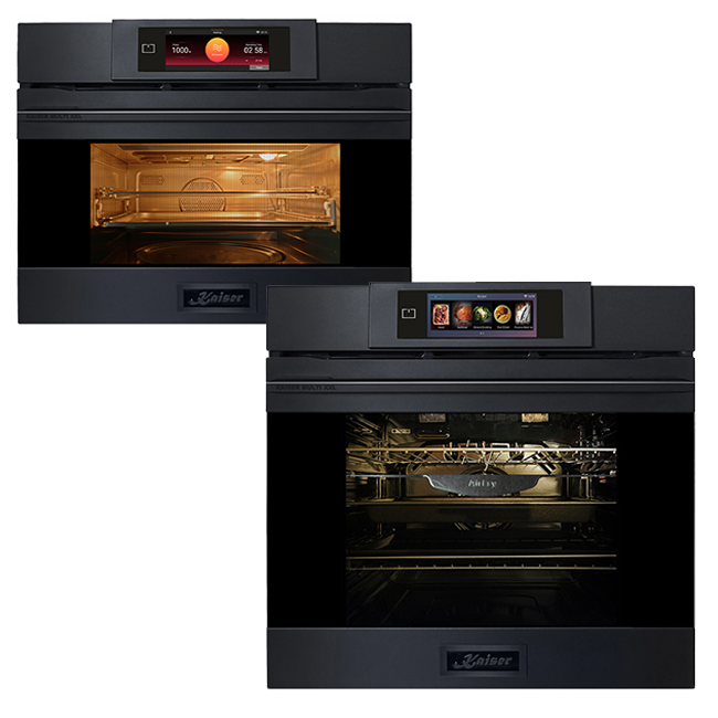 La Perle Noire Electric Oven & Built In Combination Oven Bundle (Black Moire)