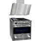 Avantgarde Pro Induction Range Cooker & 90cm Cooker Hood (Stainless Steel)