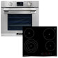 Avantgarde Pro 60cm Electric Oven & Grand Chef 59cm Ceramic Hob (Black)