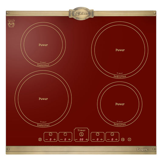 Empire 58cm Glass Induction Hob (Bordeaux Red)