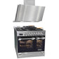 Avantgarde Pro Double Cavity Range Cooker & 90cm Hood Bundle (Stainless Steel)