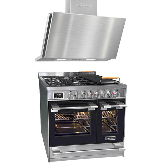 Avantgarde Pro Double Cavity Range Cooker & 90cm Hood Bundle (Stainless Steel)