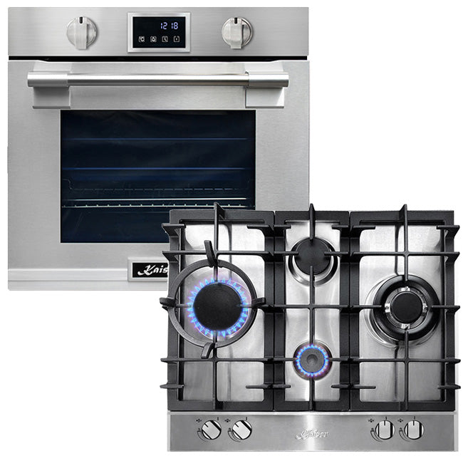 Avantgarde Pro 60cm Electric Oven & Grand Chef 60cm Gas Hob (Stainless Steel)