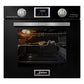 Grand Chef Gas Oven & 60cm Pro Cooker Hood (Black)