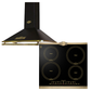 Empire Induction Hob & Cooker Hood Bundle (Black)