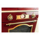 Empire 60cm Electric Oven & 900W Microwave (Bordeaux Red)