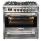 Avantgarde Pro Dual Fuel Range Cooker & 90cm Hood Bundle (Stainless Steel)
