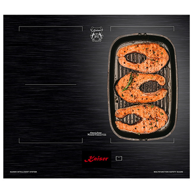 La Perle Noire Electric Oven, 59cm Induction Hob & Cooker Hood Bundle (Black Moire)