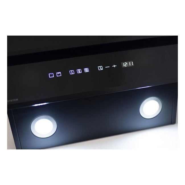 Grand Chef 45cm Electric Oven & 60cm Pro Cooker Hood (Black)