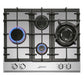Grand Chef Gas Oven & 4 Burner Gas Hob Bundle (White)