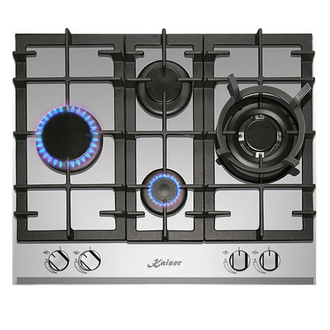 Grand Chef Gas Oven & 4 Burner Gas Hob Bundle (White)