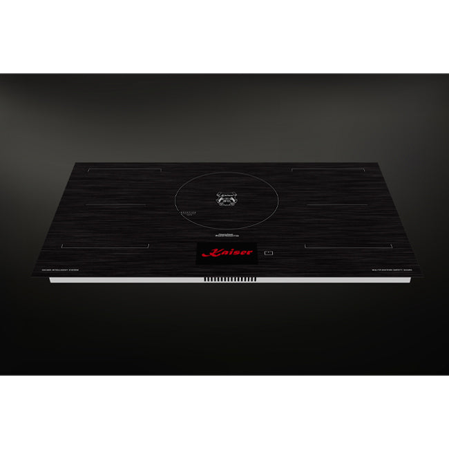 La Perle Noire Electric Oven, 90cm Induction Hob & Cooker Hood Bundle (Black Moire)