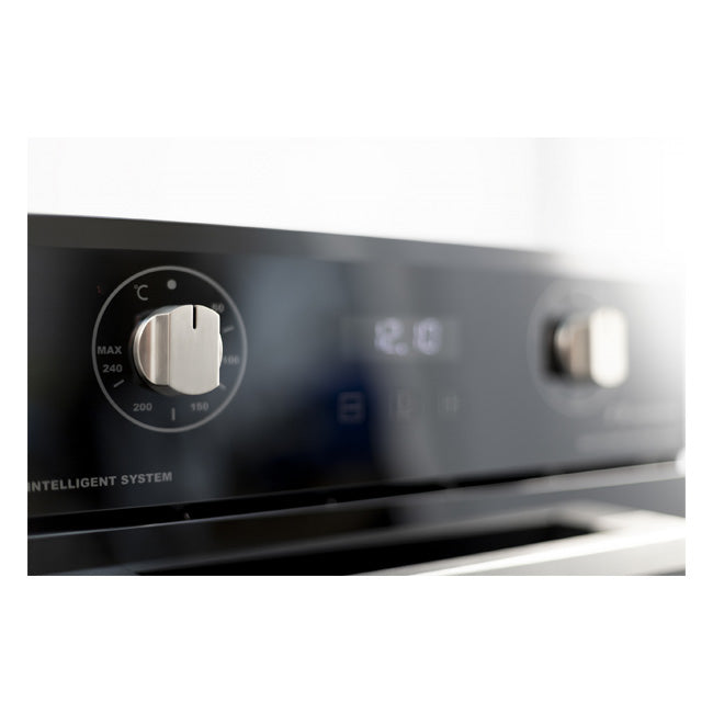 Grand Chef 45cm Electric Oven & 60cm Pro Chimney Cooker Hood (Black)